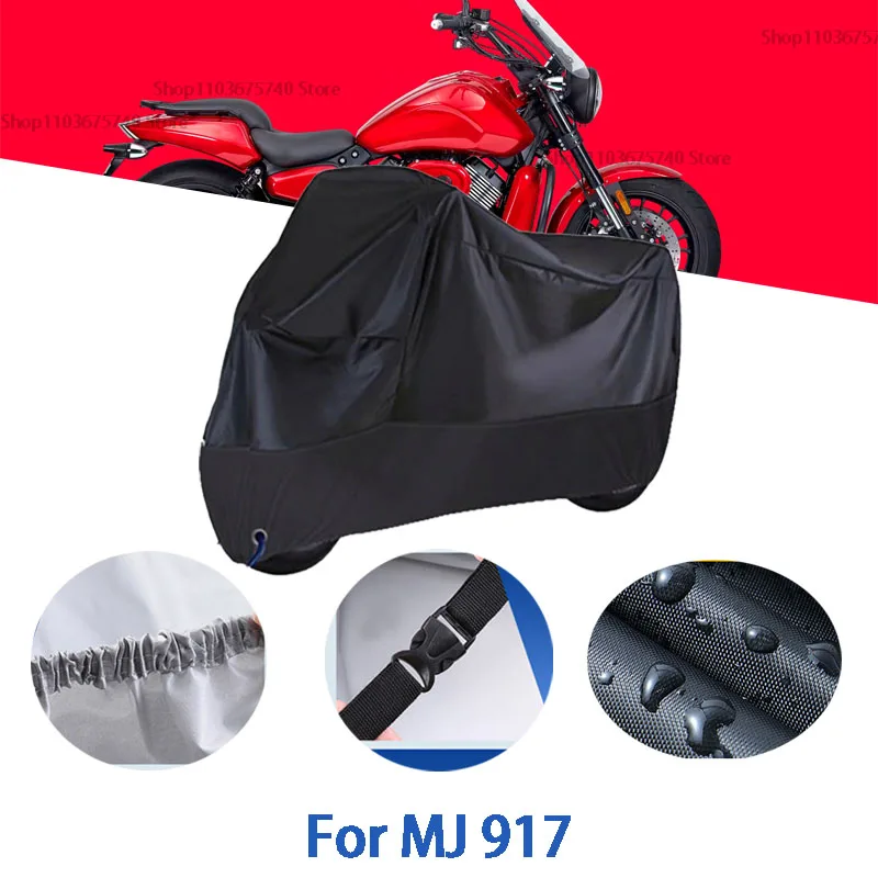 

Motorcycle Full Covers For MJ 917 Car Outdoors Sun Protection Dust No Ear Thickened Oxford Clothcover Accessories