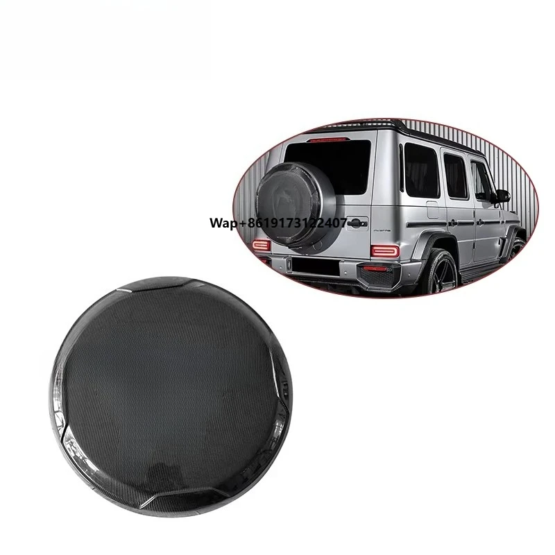 

T Style Carbon Fiber Spare Wheel Cover Rear Cover for G-Class W464 W463A G500 G63 Auto Body Kit Bumper