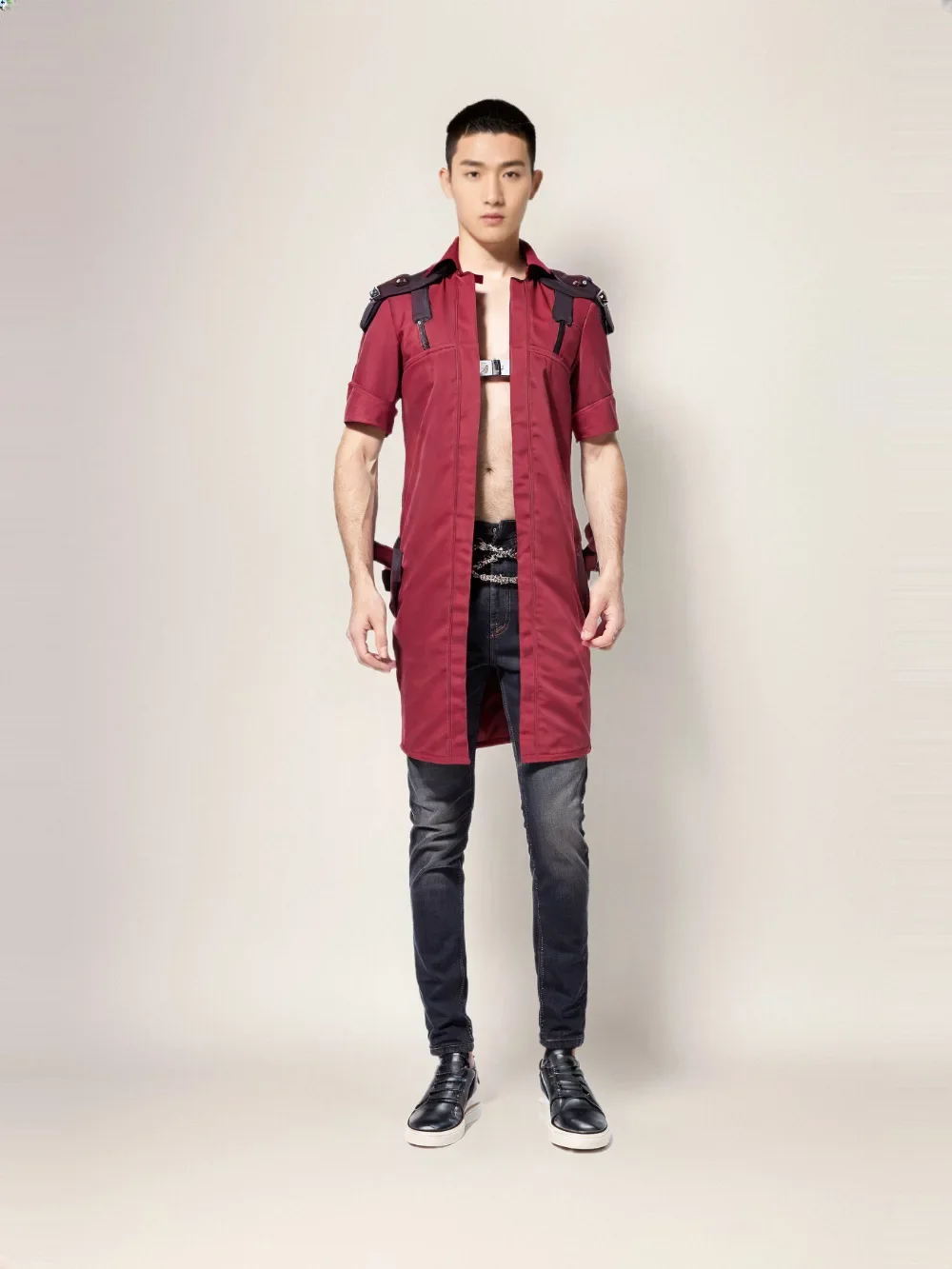 애니메이션 악마 헌터 악마 크라이 단테 의상 캐릭터 단테 쿨 슈트 게임 캐릭터 할로윈 의상 성인용 코스프레 의상