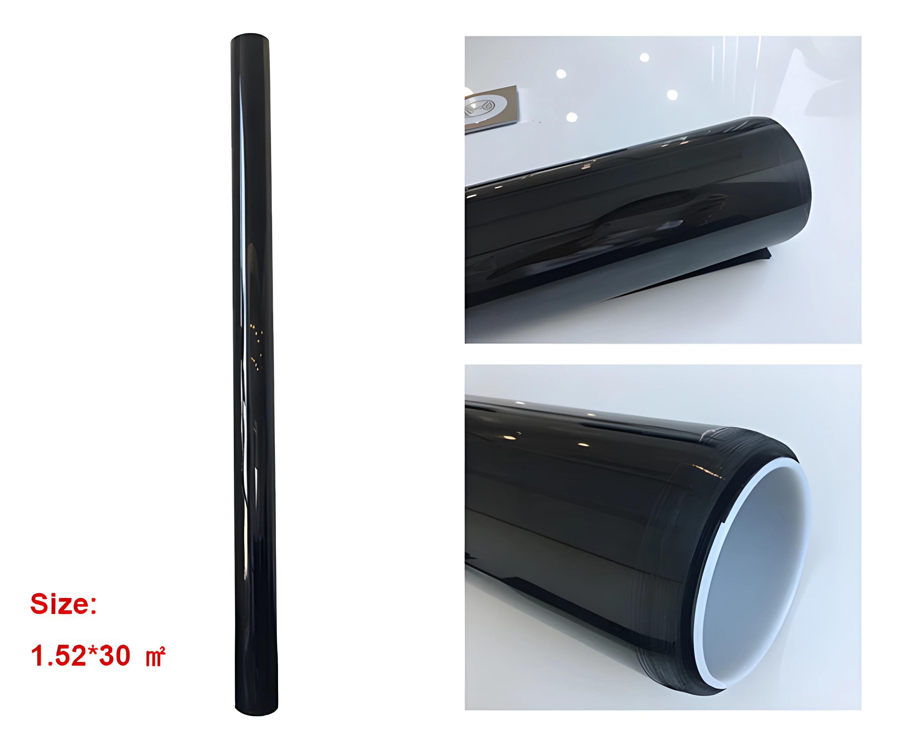 

2025 2-Ply Car Window Tint Film 5%-70% VLT UV Protective Heat Resistant Anti Scratch HP-BK 60in*100ft Solar Window Film