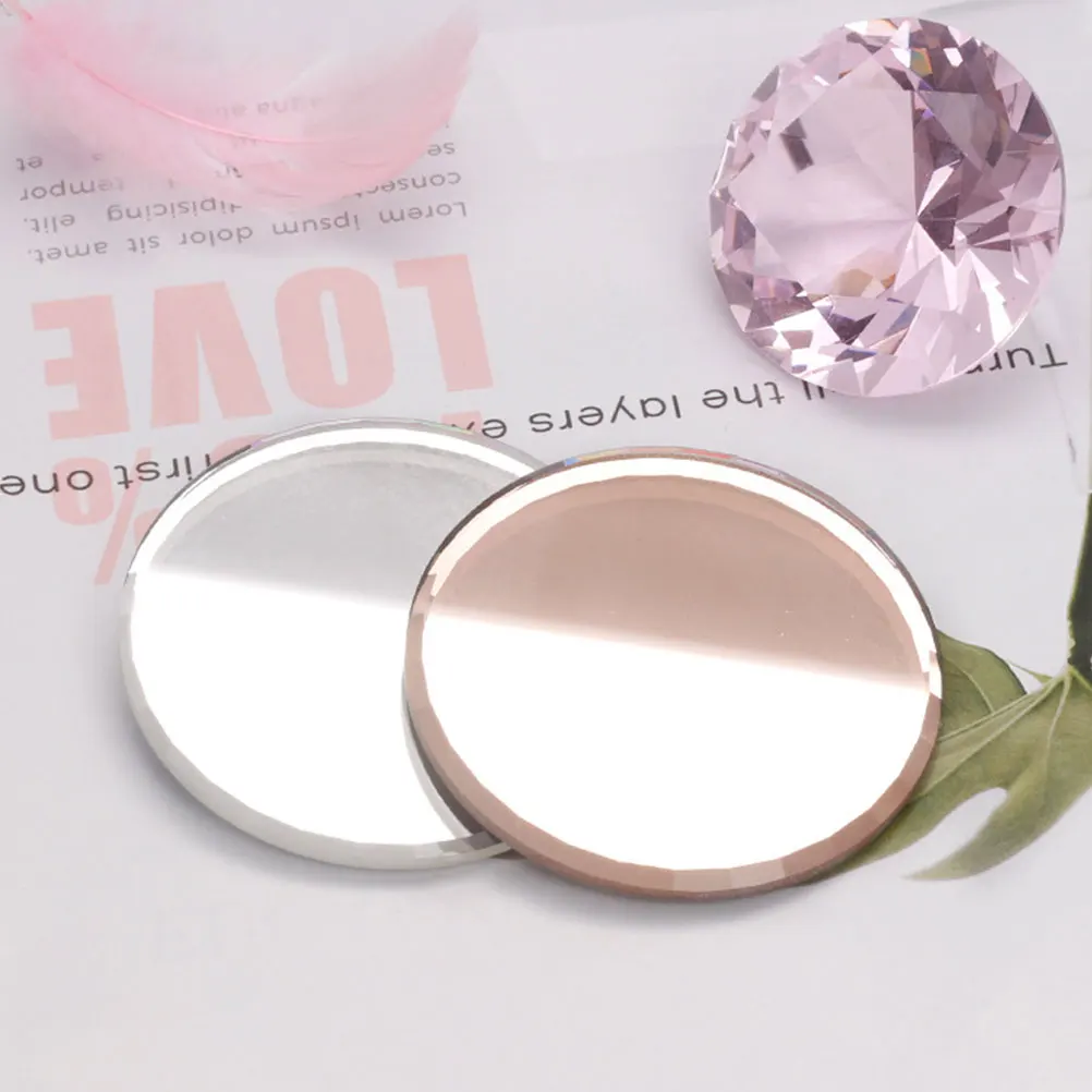 4Pcs Nail Art Palette Mirror Surface Mixing Board for Manicure Color Blend Pigment Mixing Nail Art Display Tray Professional Use