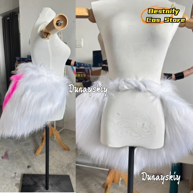 أزياء كوسبلاي هازبين كوس للفندق أزياء الملاك الغبار التأثيرية ملابس نسائية فروي الحب القلب التنانير القصيرة 2025 زي أنيمي كرنفال مثير