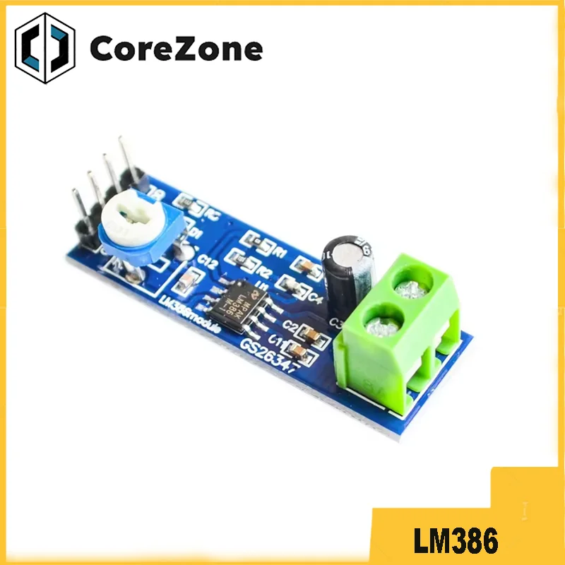 5pcs LM386 Audio Amplifier Module 200 Times 5V-12V Input 10K Resistance