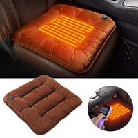 Universal Car Heated Seat Cushion Graphene Winter Plush Seat Cushion 12V Car USB Electric Heating Single-chip Pad Accessories