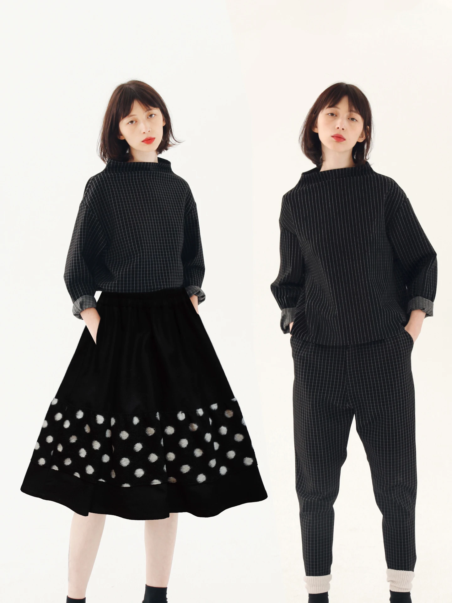 

Женская футболка Slimming High-End Simple ape Cut Top Two Colors Cleanfit Sle Long Sve из хлопка, полиэстера, спандекса и нейлона