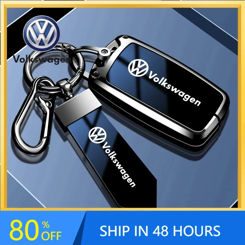 

2026 Hot For VW VOLKSWAGEN New Zinc Alloy Car Key Case Full Cover Protection Shell Bag for VW Volkswagen Polo Tiguan Passat Golf