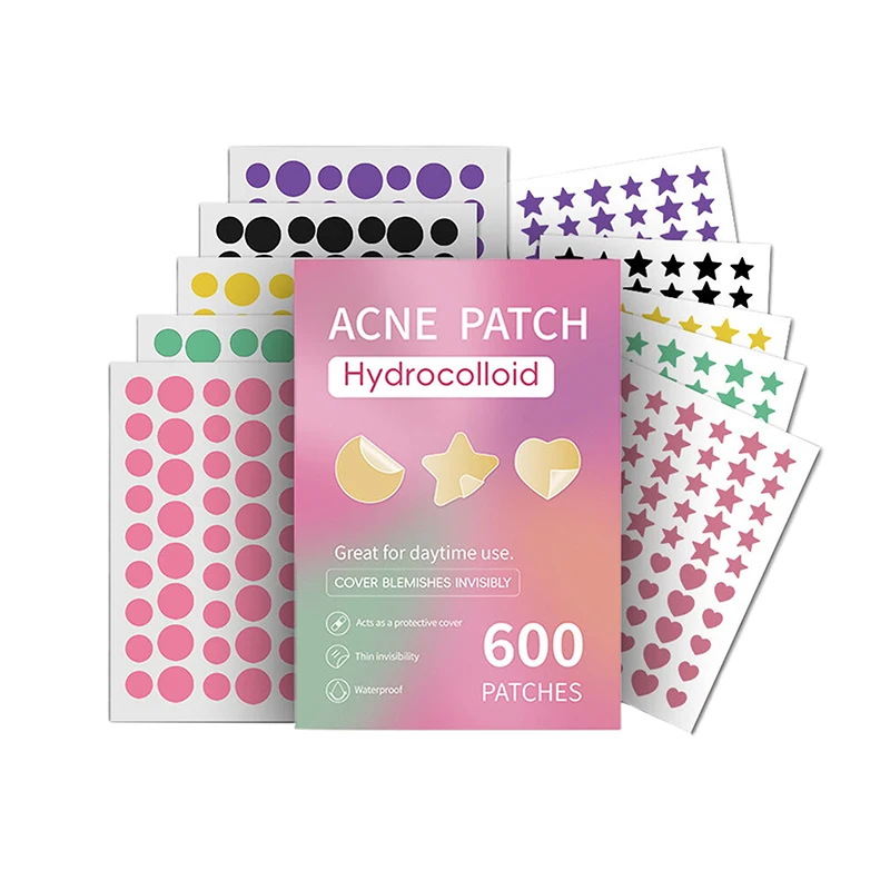 Parche Invisible para eliminación de acné, pegatinas para el cuidado de la piel, corrector de manchas faciales, herramientas de maquillaje de belleza, 600 piezas