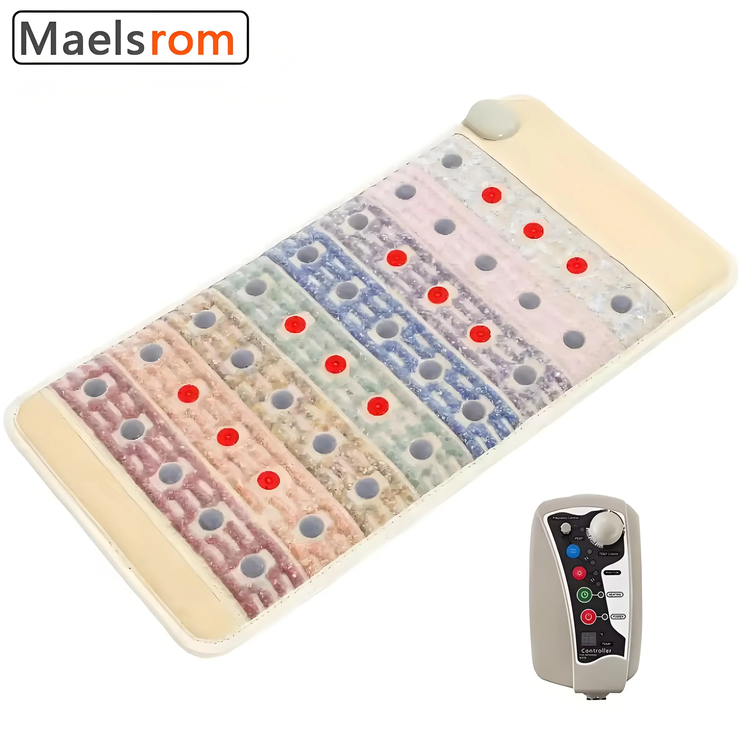 PEMF Far Infrared Therapy Mat with Crystal Energy - Full Body Photon Magnetic Field Heating Pad for Pain Relief & Chakra Balanci