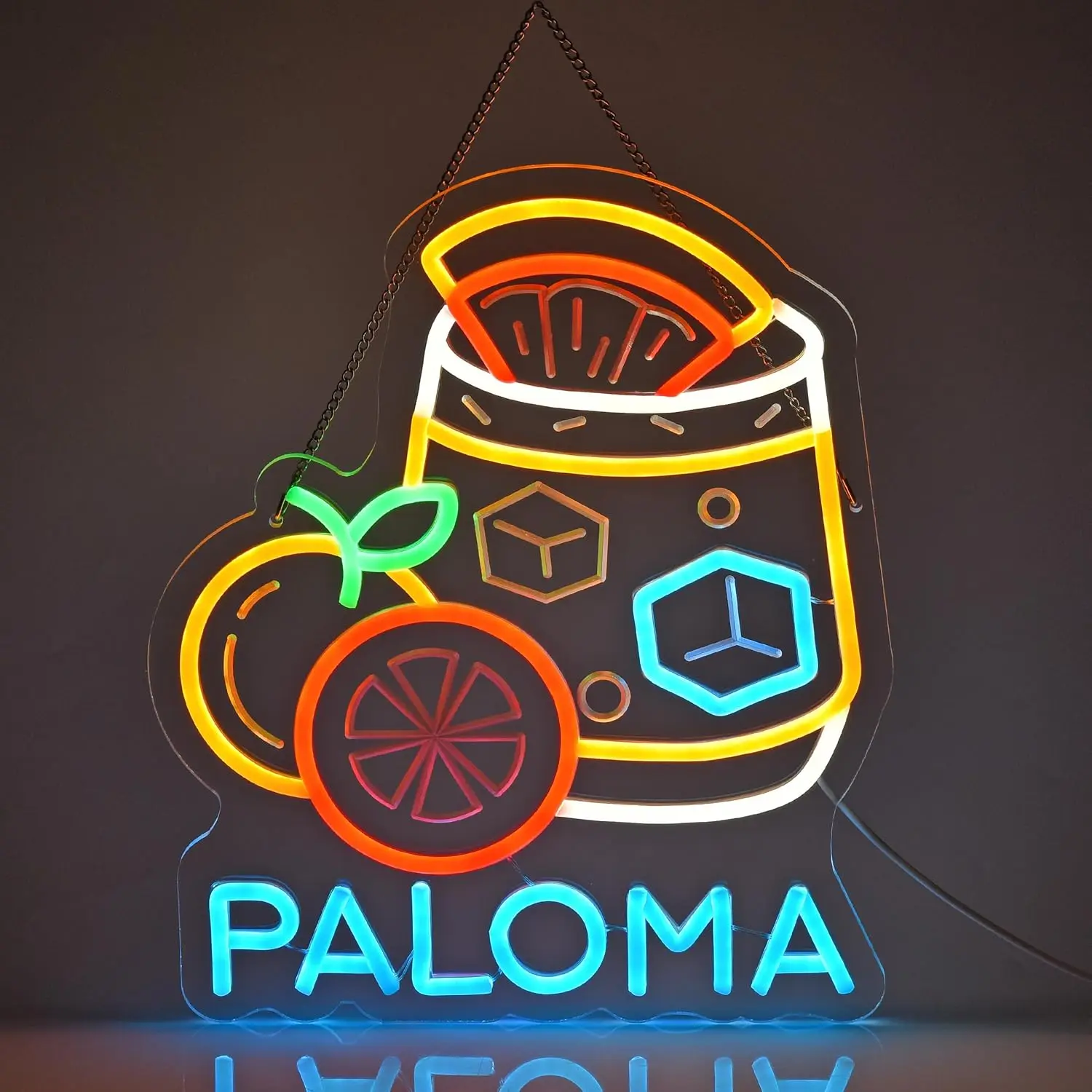 

Светодиодная неоновая вывеска Paloma, неоновый свет, настенный художественный декор для ресторанов, магазина, коктейля, бара, кухни, вечеринки, домашний декор, USB с регулируемой яркостью