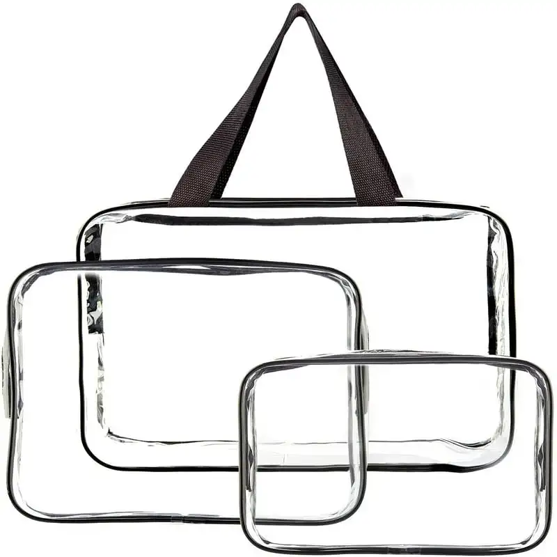 Clear Travel Bags Toiletries Waterproof Cosmetic Makeup Organizer Storage Bags