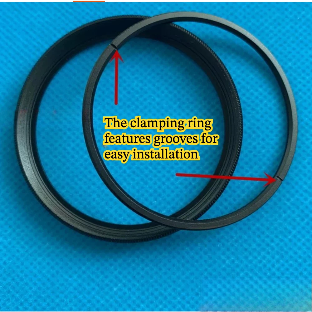Camera Lens Ring, Filter Frame, UV Filter Sleeve, Aluminum Alloy Metal Retaining Ring with Groove for Camera Optical Accessories