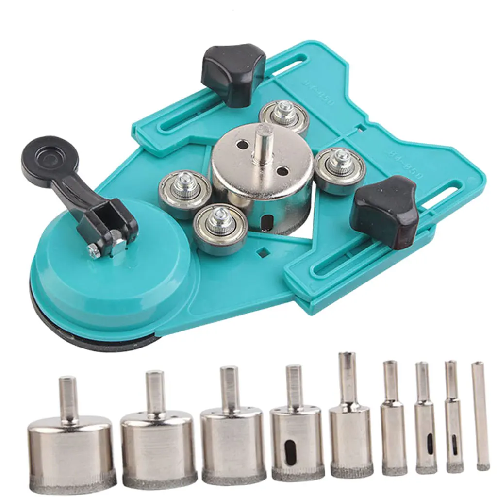 

Diamond Drill Bit Set Drill Guide Jig Fixture Locator for Porcelai