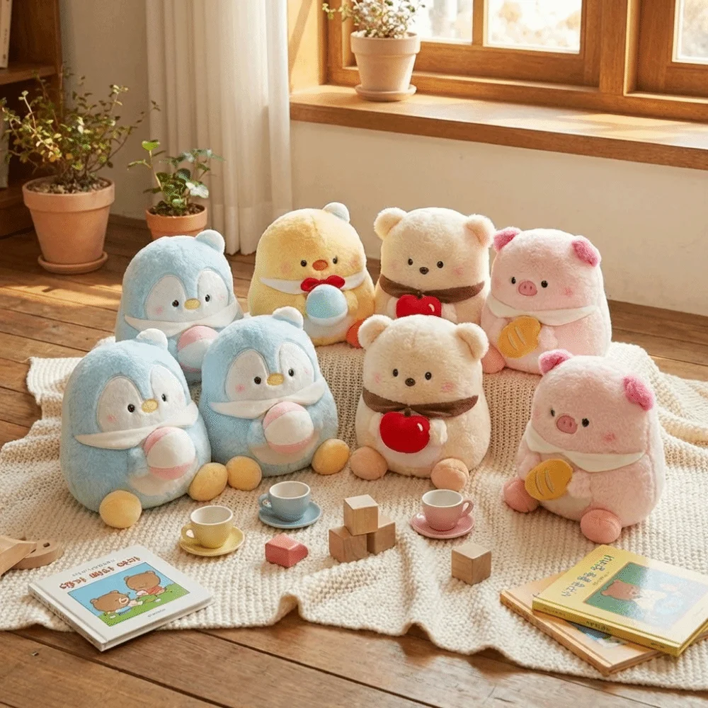 

8-дюймовая плюшевая игрушка в виде животного, мягкая игрушка из плюшевого материала, мультяшная плюшевая игрушка, мягкая на ощупь, милая кукла, плюшевая игрушка, детская игрушка