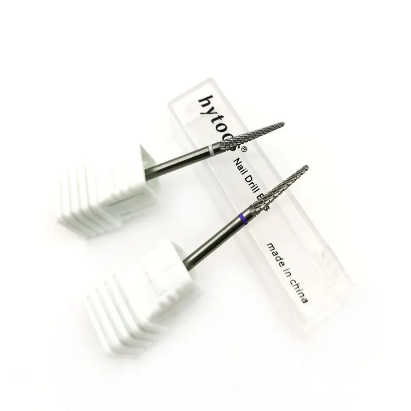 كربيد بشرة نظيفة مسمار بت مخروط مسمار لقمة ثقب الكهربائية طحن لدغ مانيكير التدريبات الأظافر اكسسوارات أدوات #4