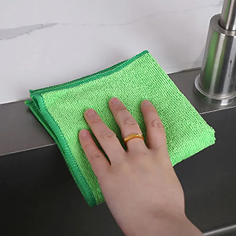 5 قطع من مناشف التنظيف المنزلية، مناديل تنظيف متعددة الوظائف لأطباق نافذة المطبخ
