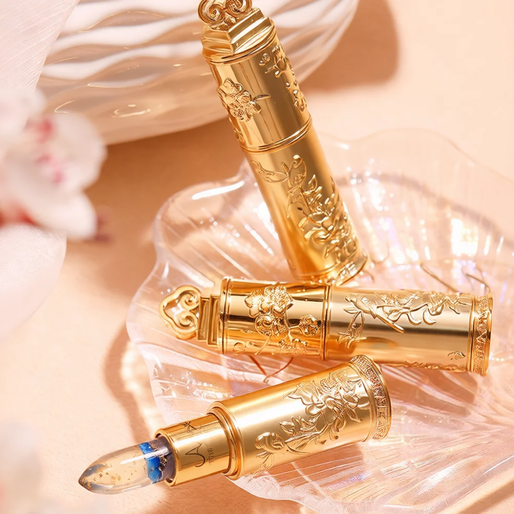Temperature Sensitive Flower Lipstick Long Lasting Waterproof Color Change Hydrating Lip Tint Care Makeup For Charming Lips
