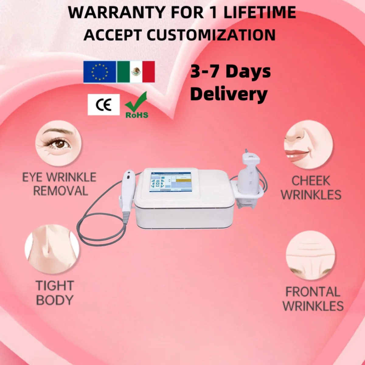 

2 in 1 Liposonic Slimming Machine: Hot Cellulite Massager & Face Lifting Body Shaping Device for Fat Removal & Weight Loss
