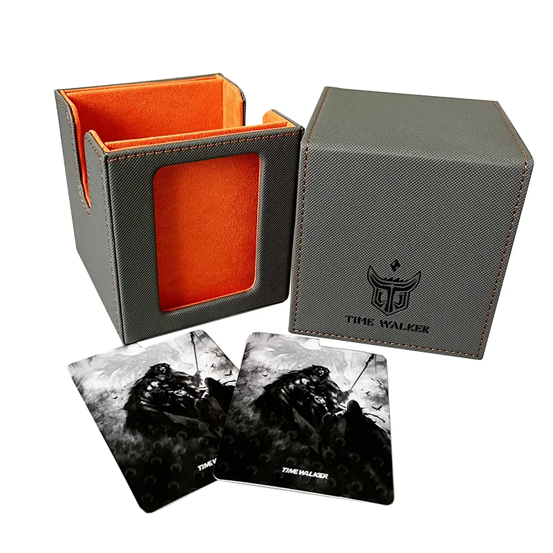 TW Rhombic Elder Dragon EDH Portable Trading Card Portable Storage Case Box PU Leather Deck Holding 105+Double Sleeved CardsTCG