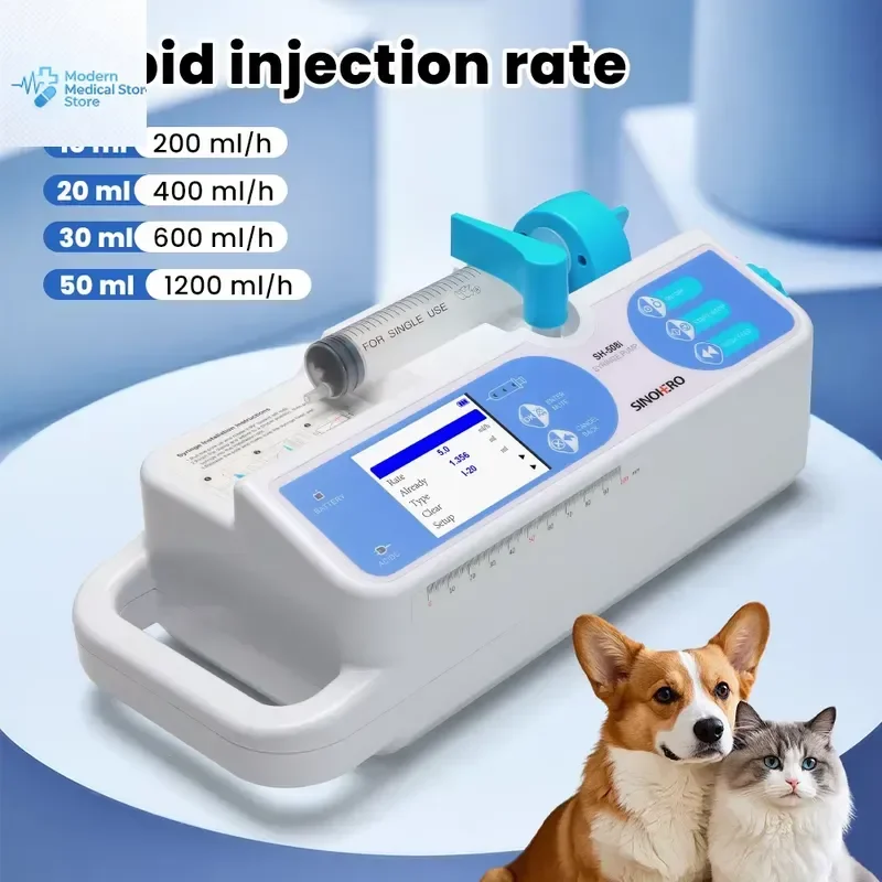 2026 New, High Quality, Sinohero Veterinary Pump Intelligent Medical Device for Precise Animal Fluid