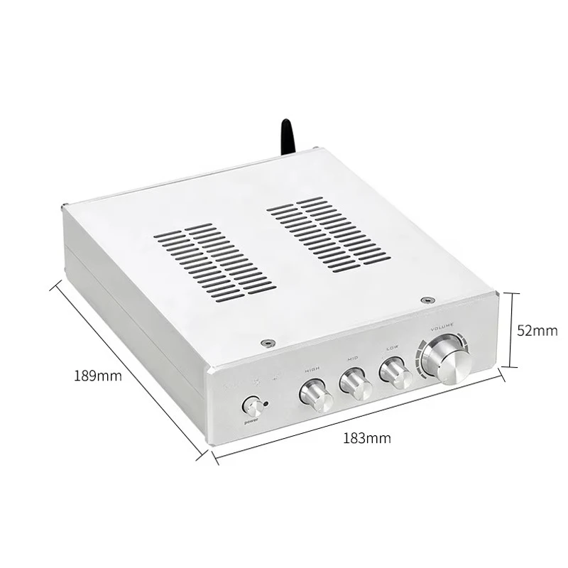 Dual Core High Power 300W*2 Subwoofer 600W Ampli Home Theater BT 5.0 Audio Amplifier Hifi 2.1 Channel St