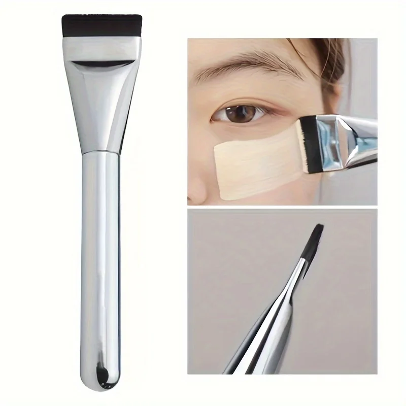 Brocha de base ovalada de fibra de nailon hipoalergénica ultra fina de 1 o 2 piezas, perfecta para contornear el rostro