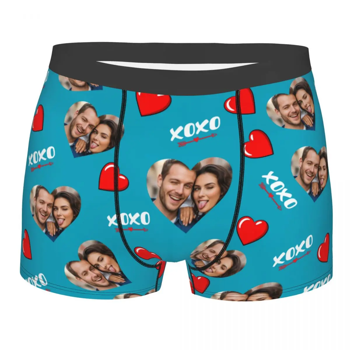Cool Personalized Custom Face Photo Boxers Briefs Men's Breathable Underwear Valentine's Day Anniversary Gift For Husband Father