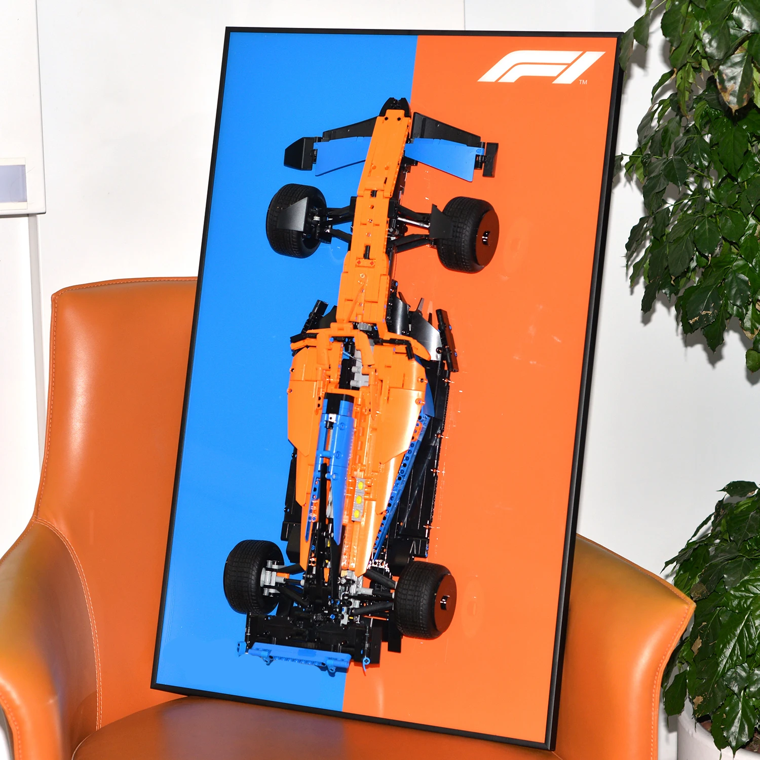 Display Wall board für Lego Technic Peugeot 9x8 24h 42156, Erwachsene Sammlerstücke für Lego Auto Wand halterung Bausteine