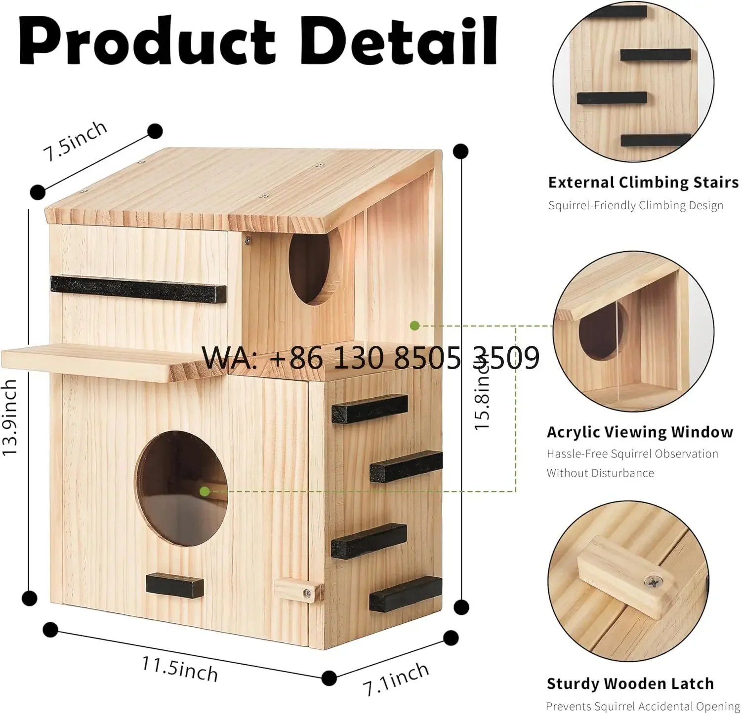 weather-resistant-wild-squirrel-shelter-easy-to-install-squirrel-house-fence-mounted-squirrel-nest-boxes-with-observation-window