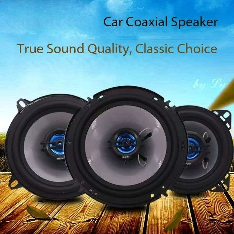 High Quality 4/5/6 Inch 12V Coaxial Door Car Speaker 35W-50W 91DB Aluminum Horn Design PP cone rubber edge Car Audio Speakers