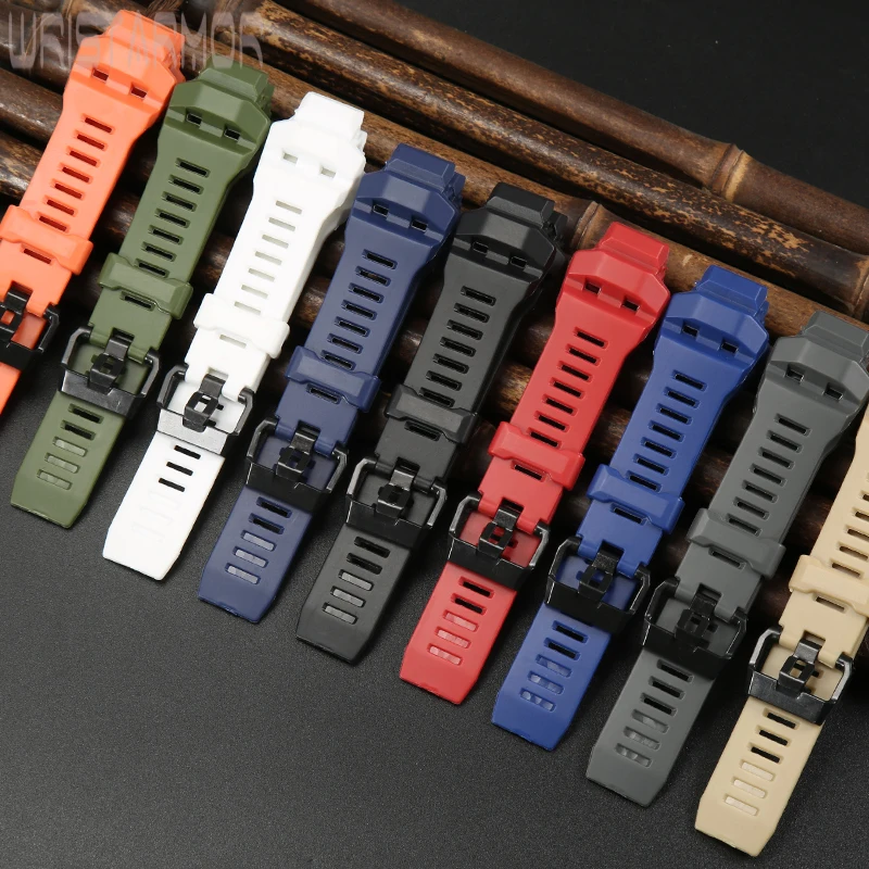 Resin Replacement Strap For 3475 GBD-H1000 Watch Band GBD-H1000-1/4/8/1A7 Waterproof Sports Rubber Bracelet Men Watch Accessorie