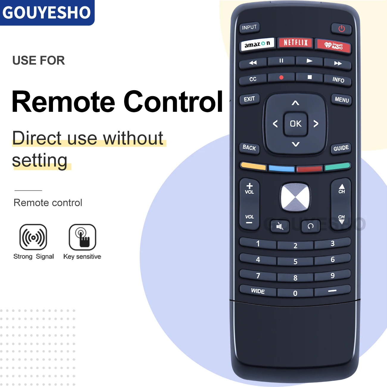 New Remote Control XRT112 for Vizio D500I-B1 D650I-B2 E24-C1 E28H-C1 E231I-B1 E241I-A1 Smart TV