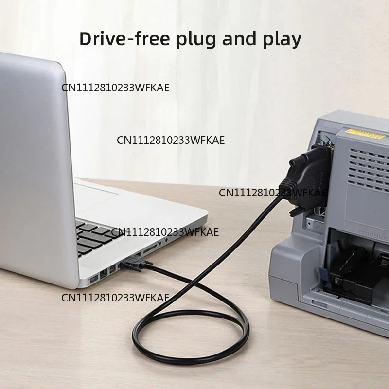 Pure Copper DB25 Extension Wire 25-pin Male to Female Connection Cord 26AWG Shielded Parallel Port Line for Computer Data Cable