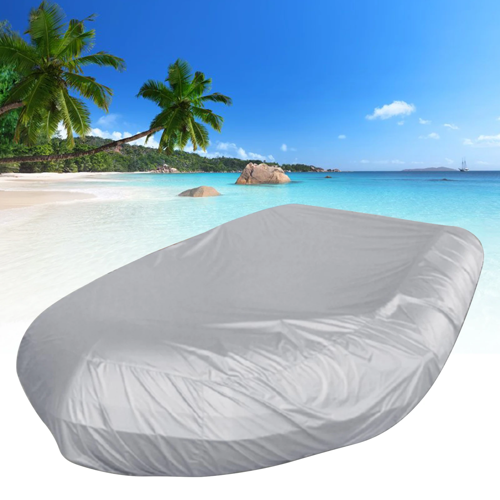 V Shape Boat Cover, Waterproof, Dustproof, Anti UV, Rain, Snow, Dinghy, Fishing, Rubber Boat Marine Boat, Universal Kayak Cover