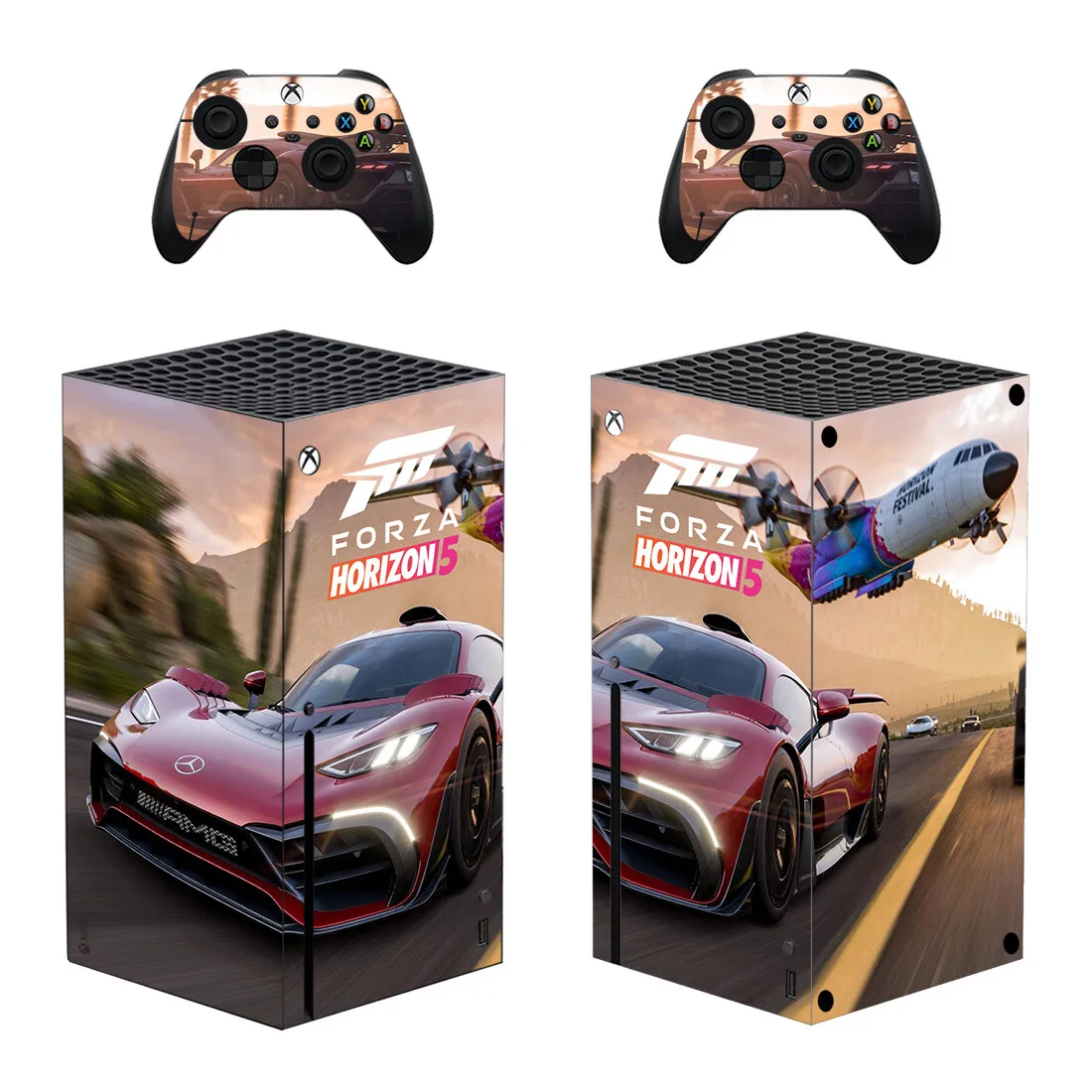 Naklejka Forza Horizon 5 naklejka ochronna na konsolę Xbox Series X i Contracoller XSX skórka naklejka winylu