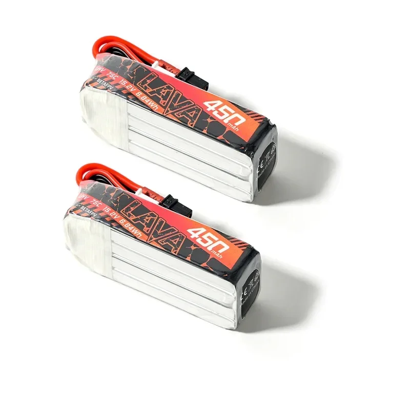 (2PCS)BETAFPV LAVA 2S/3S/4S 450mAh 75C Battery