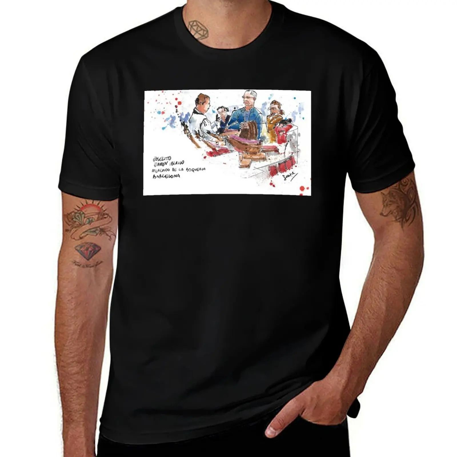 Camiseta Joselito Jamon Iberico, Camiseta Deportiva Básica de Manga Corta