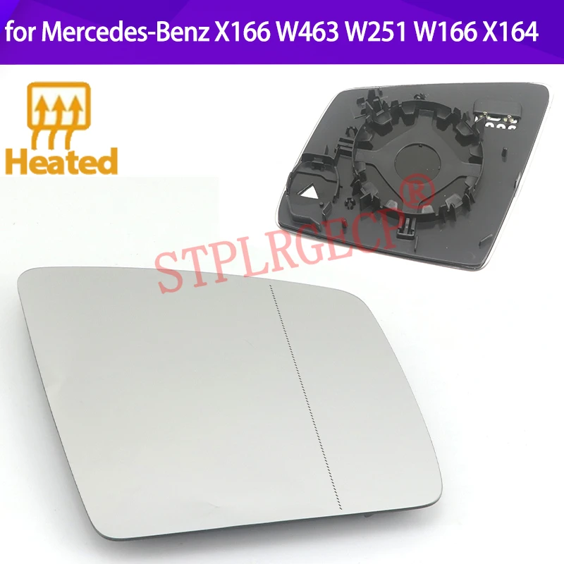 Stplrgecp Passenger Driver Side Left or Right Door Side Heated Wing Mirror Glass Lens for Mercedes-Benz X166 W463 W251 W166 X164