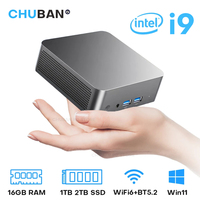 Mini PC Windows 11 Intel Core i9 8950HK 16GB DDR4 1TB SSD Portable PC Gamer Computer WIFI 6 BT5.2 4K HD Mini Gaming Pc Desktop