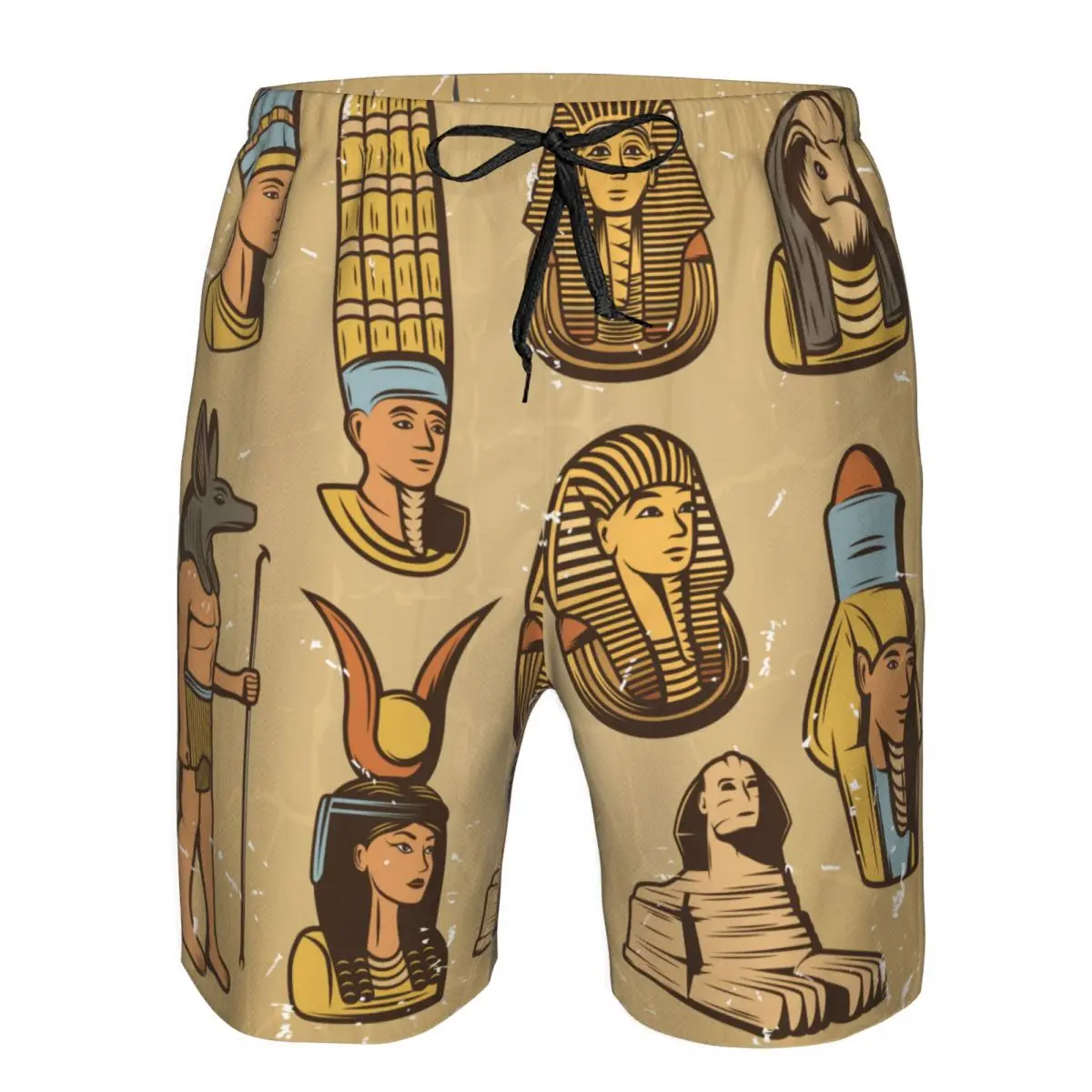 Men's Beach Short Swim Shorts Vintage Ancient Egyptian Collection Surfing Sport Board Shorts Swimwear