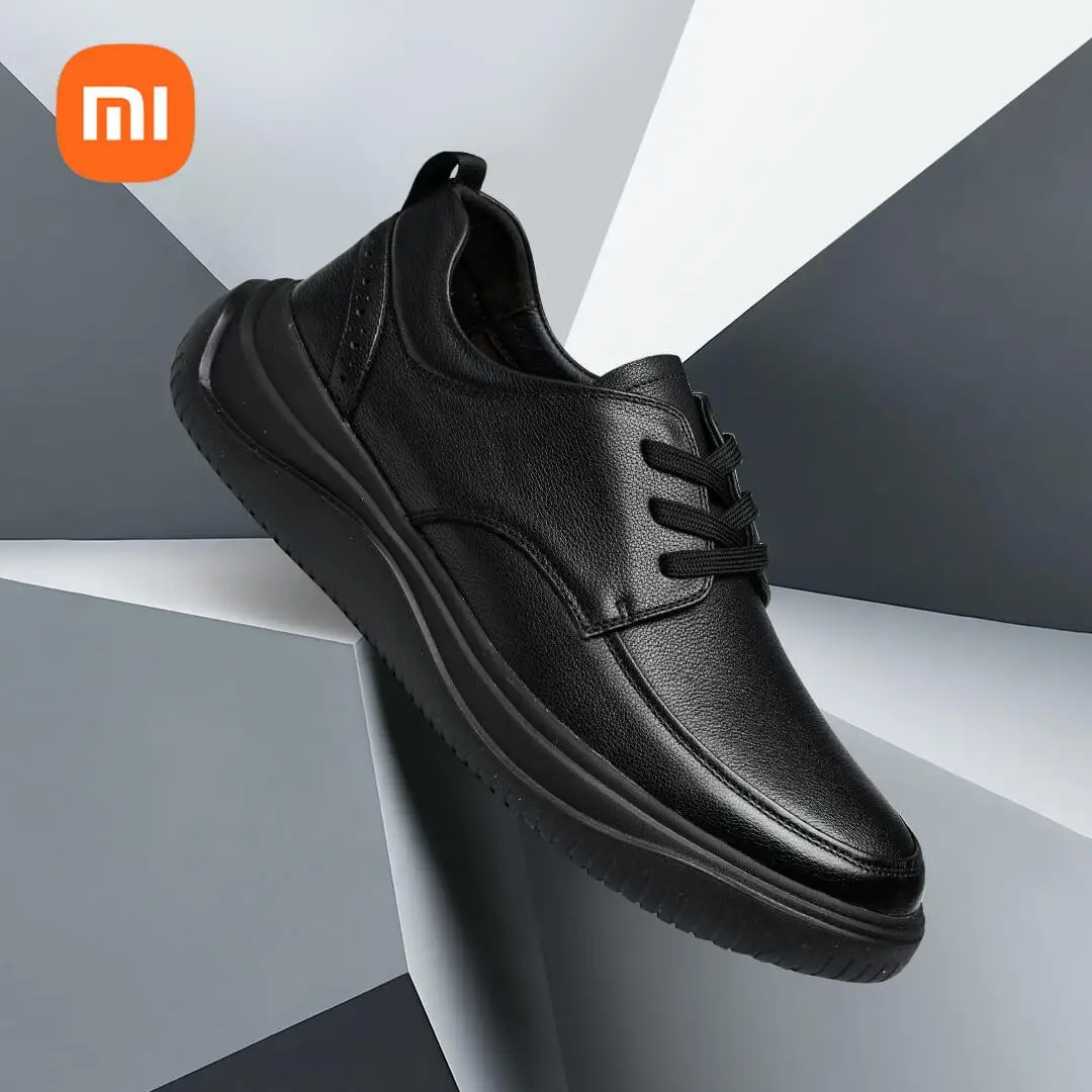 

xiaomi mijia first layer cowhide boathook casual leather shoes head classic rubber outsole men's leather shoes all match