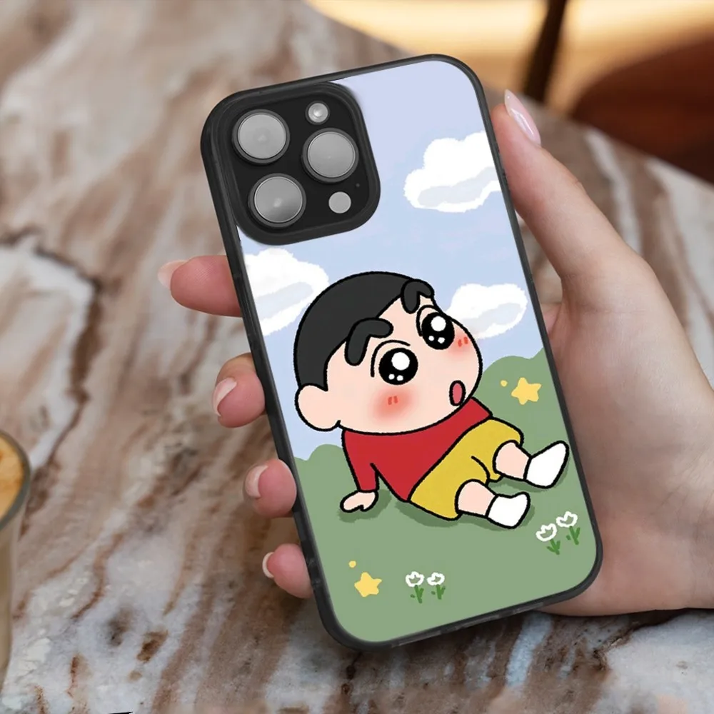 Crayon cute S-Shin-chan Phone Case For iPhone 16,15,14,13,12,11,Plus,Pro,Max,Mini Magesafe Magnetic Wireless Charge