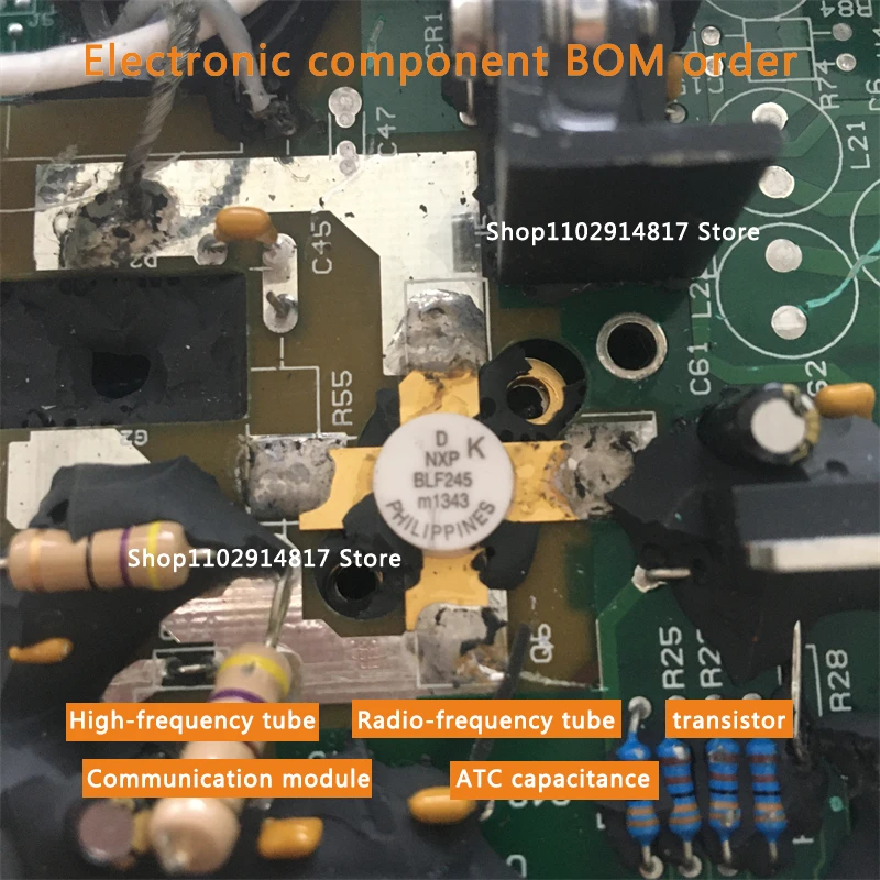 سلسلة مضخم طاقة أنبوب الترددات اللاسلكية عالي التردد ، BLF245 ، جيد عدم التبادل ، اختبار مستعمل ، BLF245