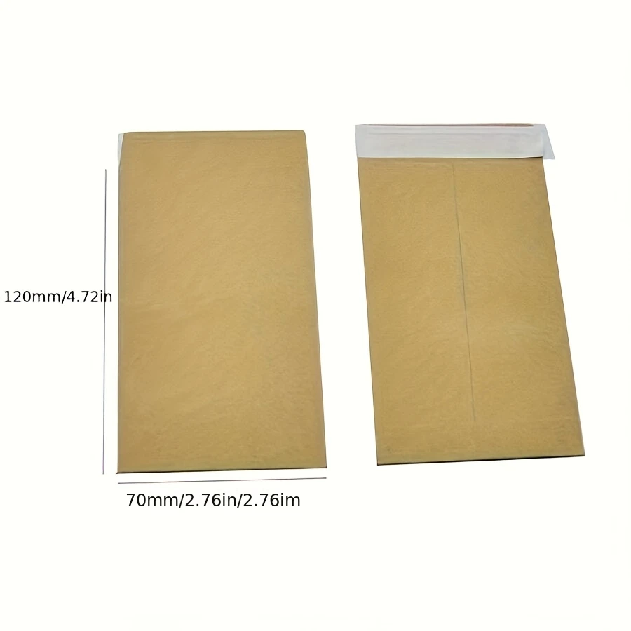 

20/40Pcs Brown Self-Seal Kraft Paper Envelopes, Vintage Brown Paper Envelopes For Mailing Documents Storage Office Supplies