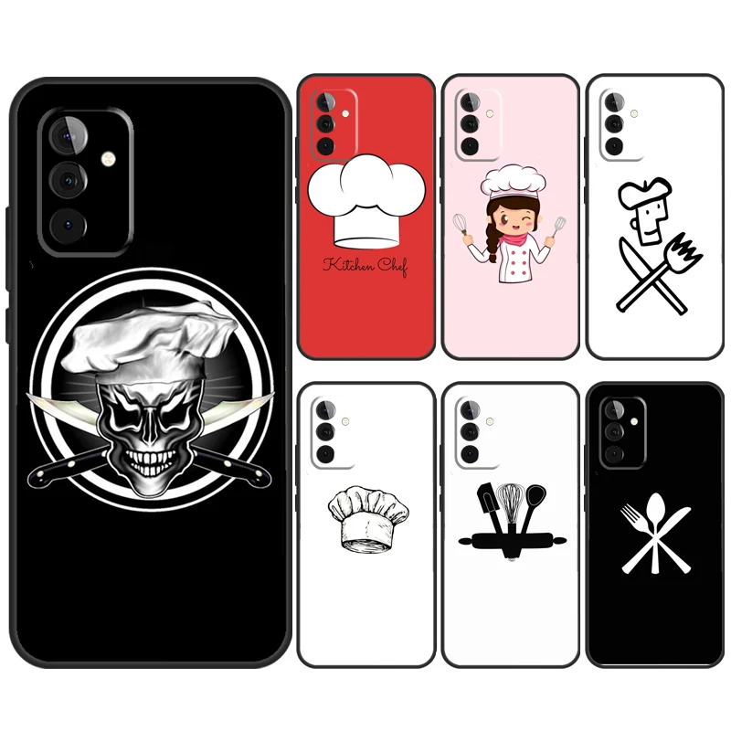 Cooking Chef Case For Samsung Galaxy A55 A35 A25 A15 A51 A71 A12 A32 A52 A13 A33 A53 A54 A34 A14 Cover