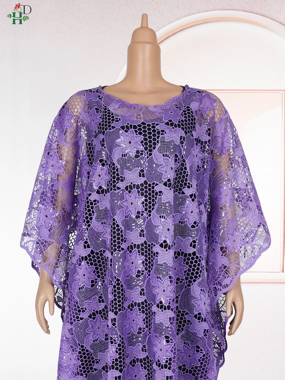 Elegant African Dress For Women Muslim Fashion Boubou Abaya Robe Dashiki Ankara 2PCS Lace Outfits Evening Gown Kaftan Maxi Dress