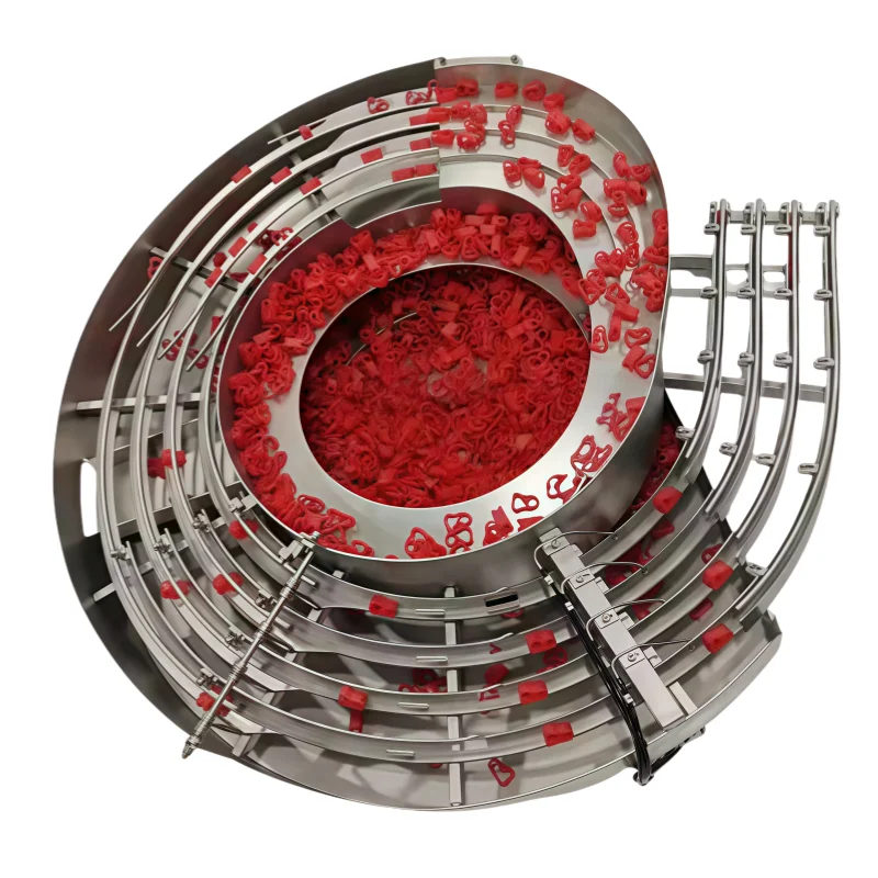 

Automatic four-wire plastic parts cover sorter Vibrating bowl feeder Plastic parts for assembly machine