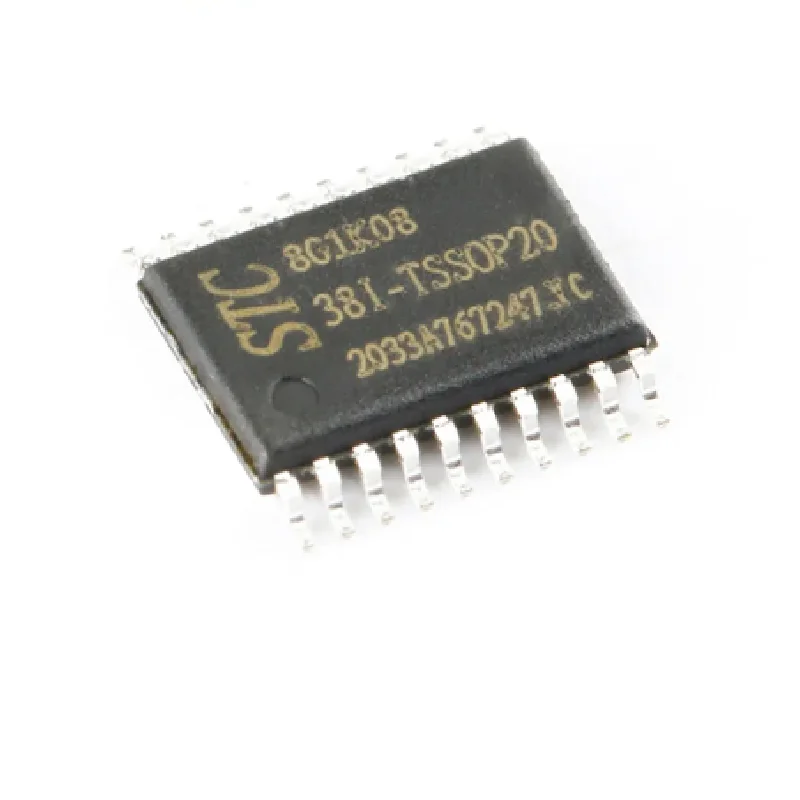 5pcs STC8G1K08 STC8G1K08-38I-TSSOP20 Single-Chip 1T 8051 Microcomputer Enhanced Microcontroller MCU Micro Controller EEPROM ISP