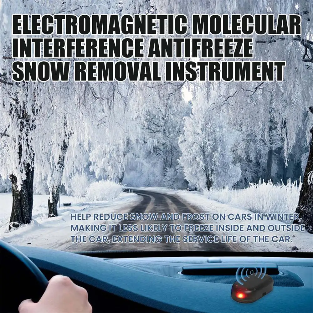 Dispositivo anticongelante de interferência molecular eletromagnética, ferramenta portátil para remoção de gelo e neve, para vidro de janela de carro