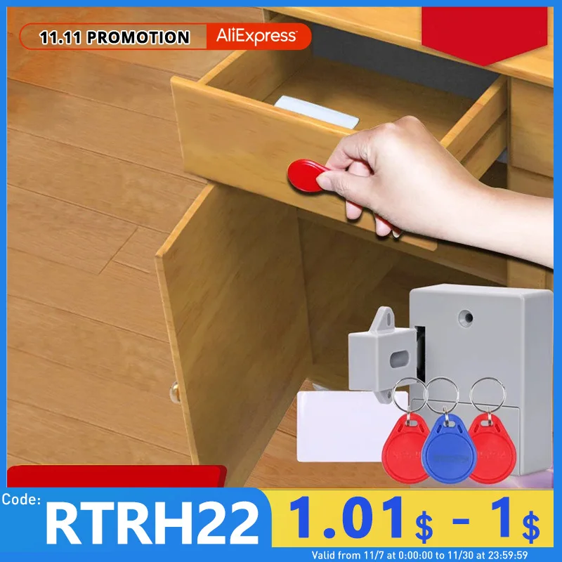 Invisible Sensor Lock EMID IC Card for Cabinets