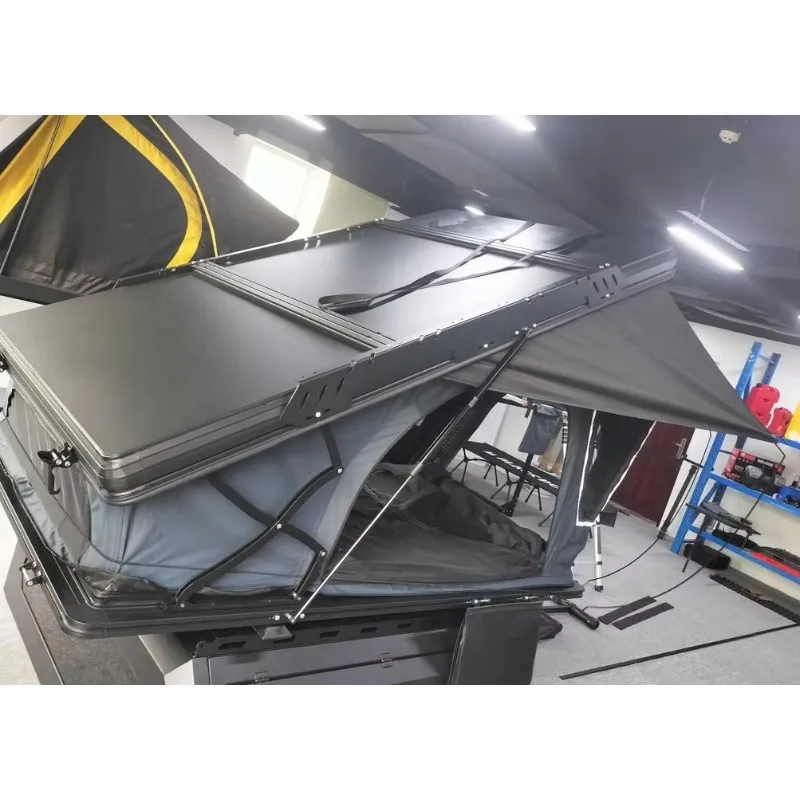 

Large Room Honey Comb Aluminum Shell Roof Top Tent With Roof Rack